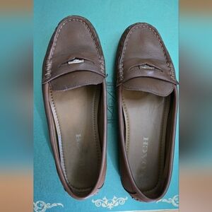 Coach Tan Leather Loafers